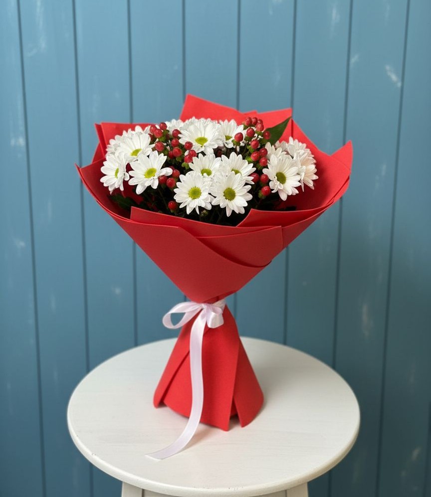 Букет цветов из: Хризантемы в Пудоже