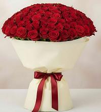 Букет 101 Красная роза Милано в Пудоже