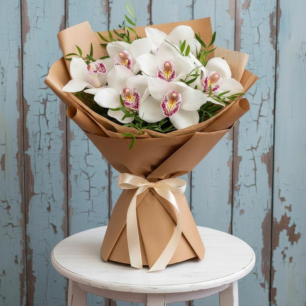 Букет цветов из: Орхидеи и Розы в Пудоже