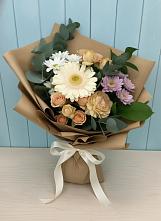 Букет цветов из:  Герберы и Хризантемы в Пудоже