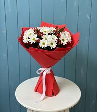 Букет цветов из:  Хризантемы #REPLACE_PRED# Пудоже