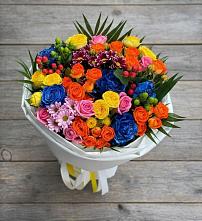 Букет цветов из:  Розы и Хризантемы в Пудоже