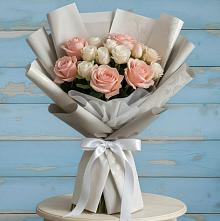 Букет цветов из:  Розы #REPLACE_PRED# Пудоже