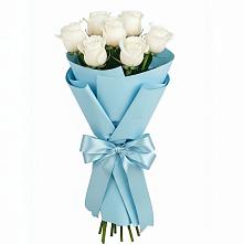 Букет 7 белых роз Проуд #REPLACE_PRED# Пудоже