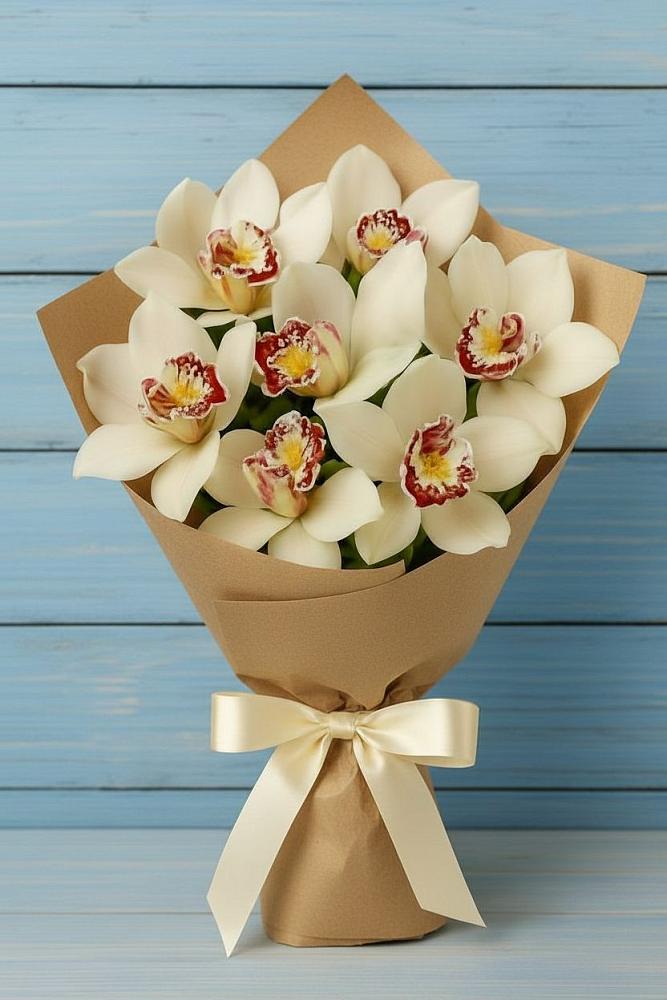 Букет цветов из: Орхидеи и Розы в Пудоже