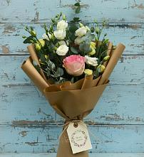 Букет цветов из:  Розы и Лизиантусы #REPLACE_PRED# Пудоже